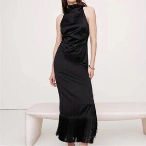 Banana Republic Black Sleeveless Maxi Dress